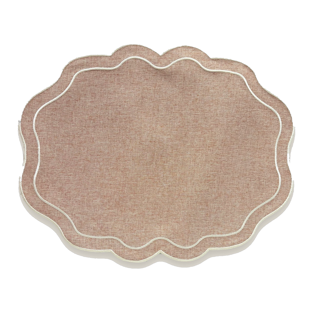 Nappe individuelle Aurélia Arena · Nappe individuelle ovale festonnée | Ars Mensae