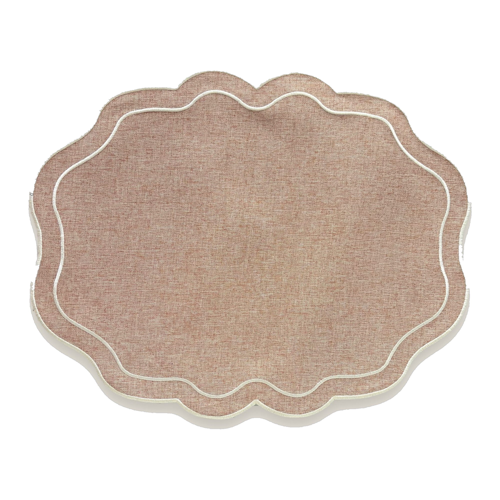 Nappe individuelle Aurélia Arena · Nappe individuelle ovale festonnée | Ars Mensae