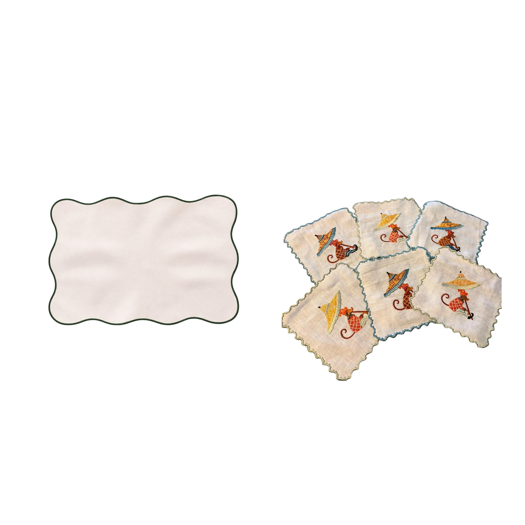 Colección primavera 4x Flavia + servilletas de cóctel · pack mesa primavera Ars Mensae